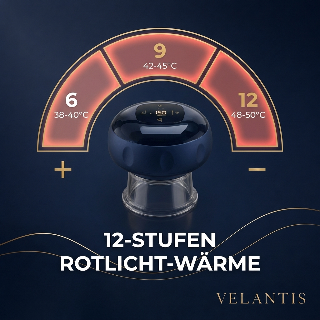 Velantis Cupping Pro 12-Stufen Rotlicht-Waerme