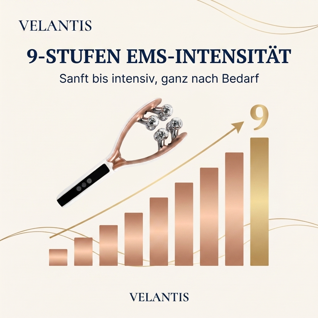 Velantis Liftingroller Pro 9-Stufen EMS-Intensitaet